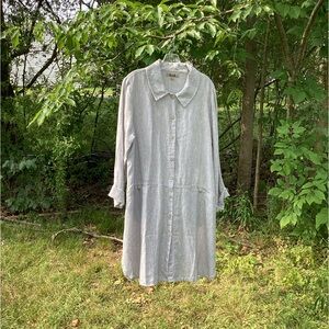 FLAX DRESS/DUSTER M